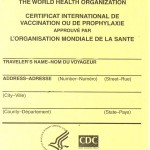 yellow fever certificate card