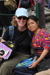 guatemala CoEd volunteer with student