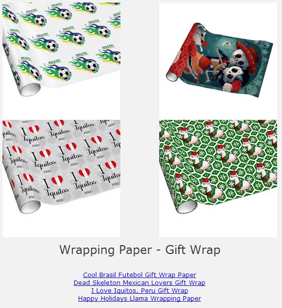 Latin America Wrapping Paper