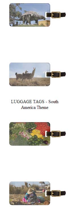 South America Luggage Tags