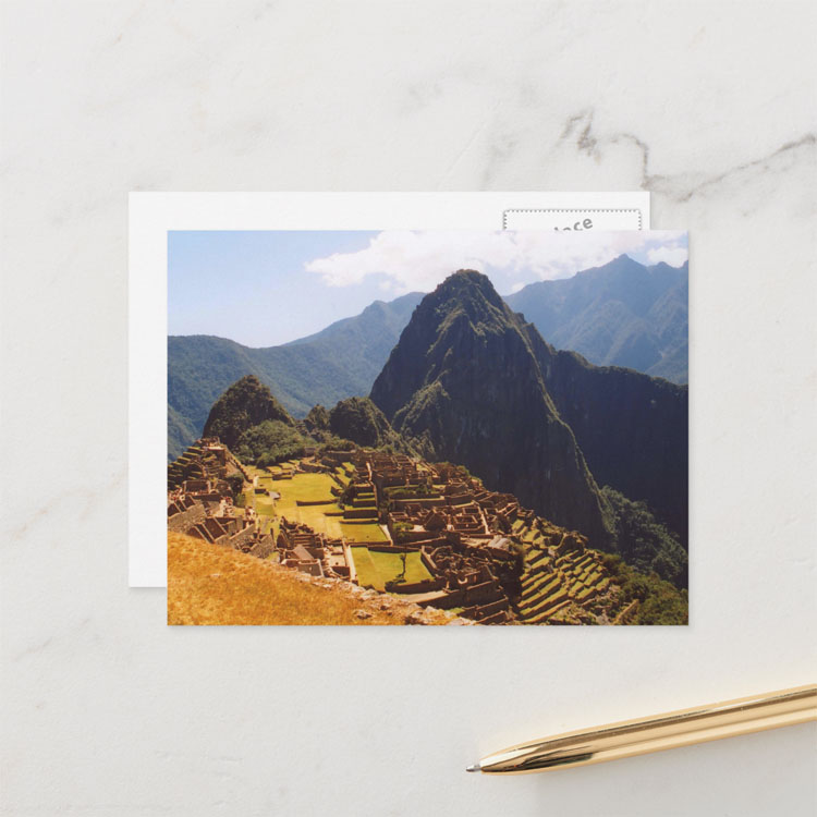 Machu Picchu Postcard