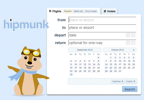 Search Cheap Flights with Hipmonk
