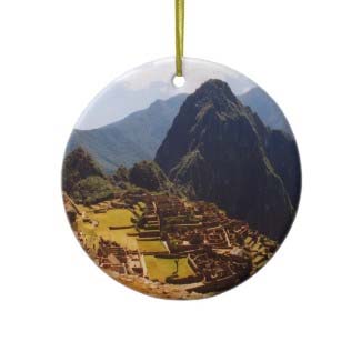 Machu Picchu Chirstmas Ornament